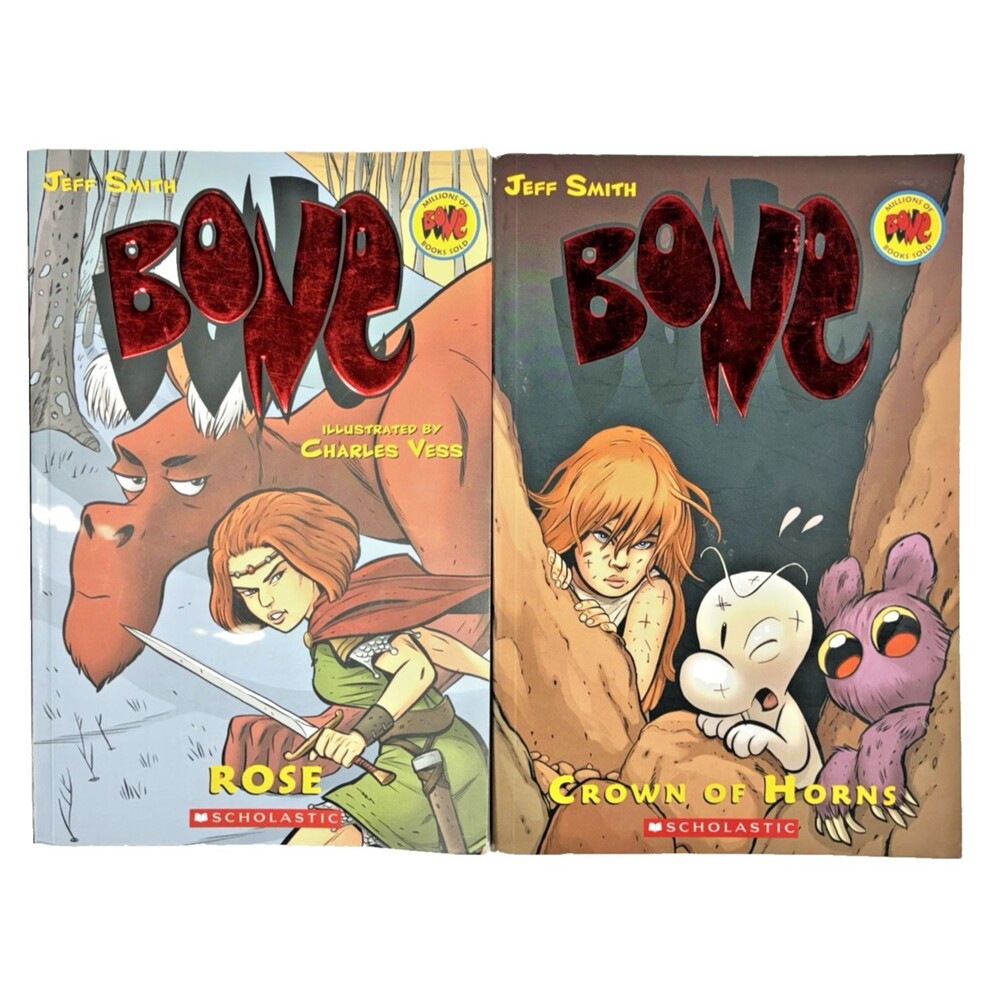Bone by Jeff Smith Crown of Horns & Rose 2009 Scholastic Graphic Novels